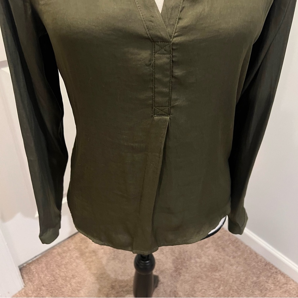 Olive Green Women's Top - Picture 5 of 8